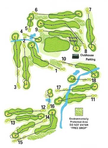 Layout - Arrowhead Golf Course